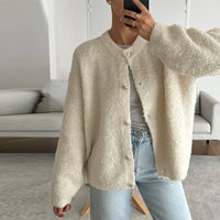 Lydia | Loose Fluffy Knit Cardigan